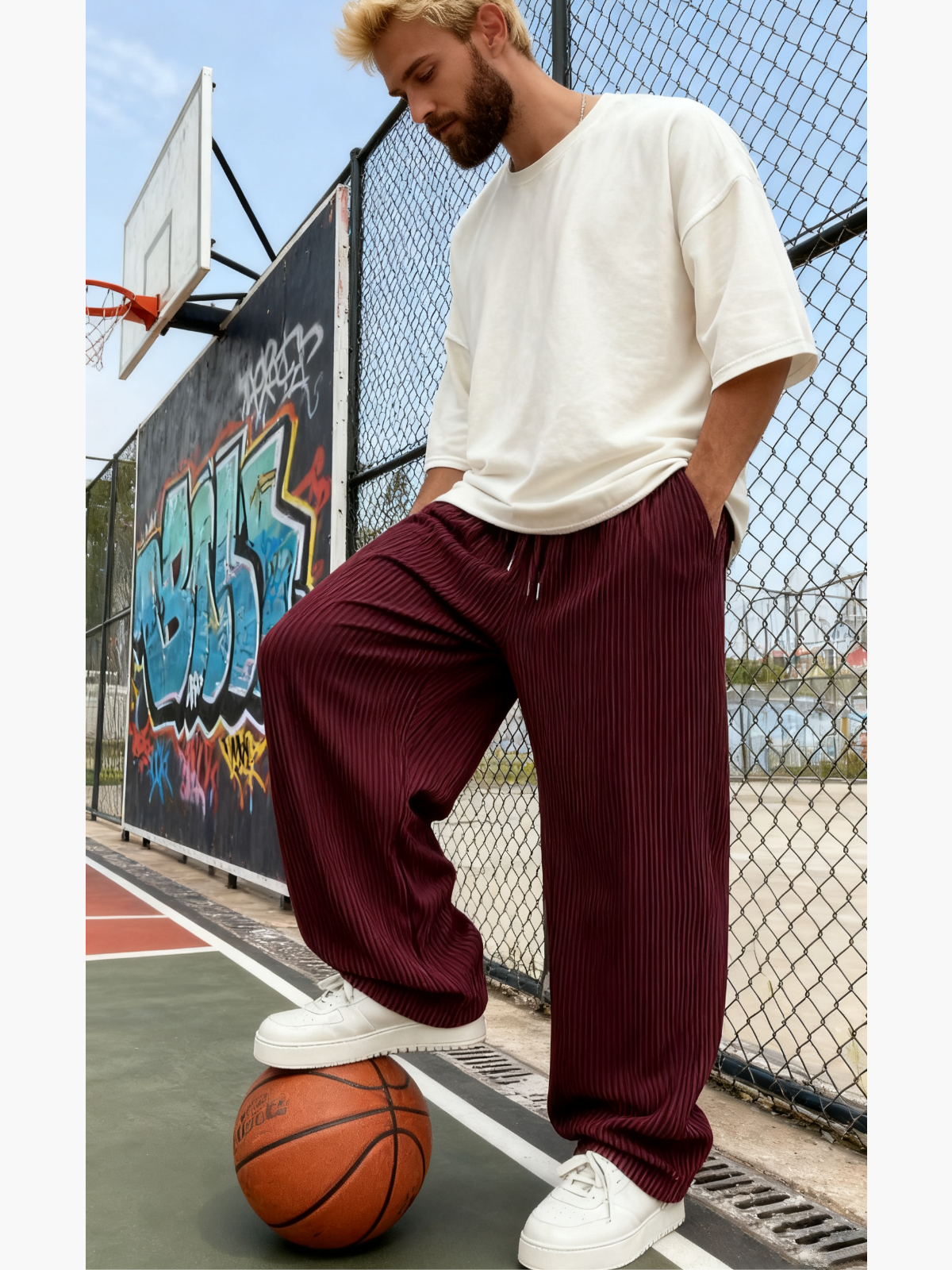 The "Rib-Tube" Baggy Trouser | Heavyweight Textured Knit