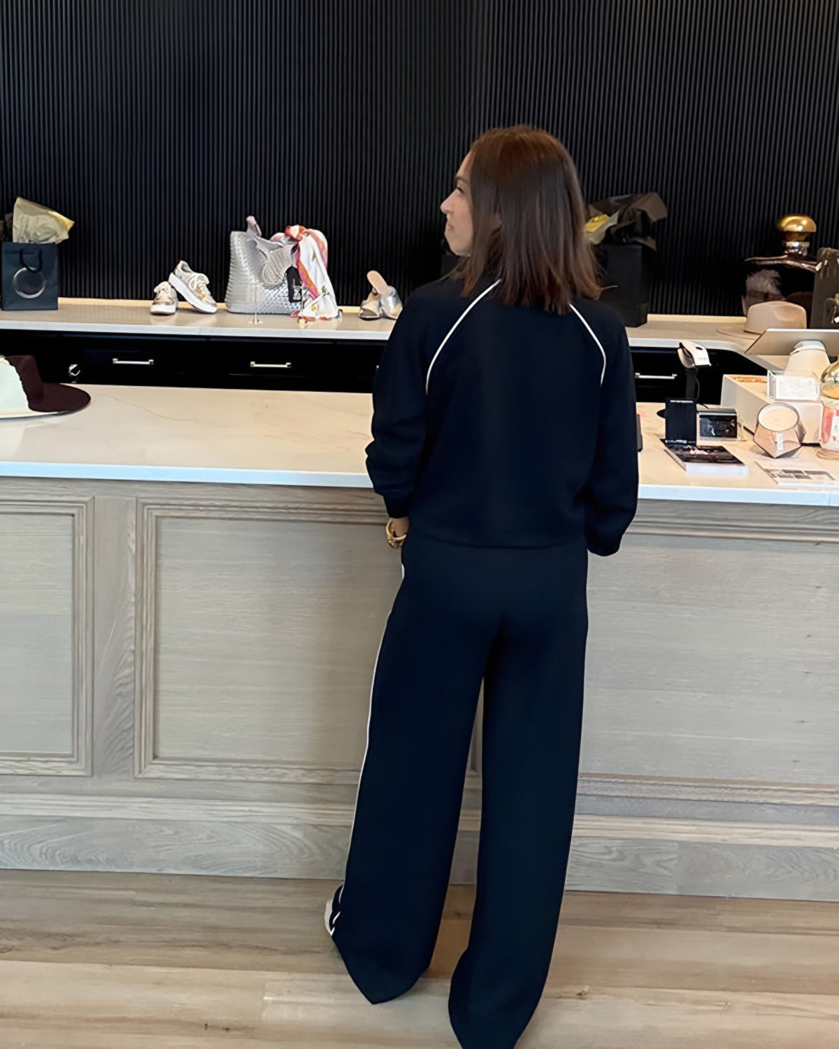 Everyday Pique Half-Zip Jumpsuit