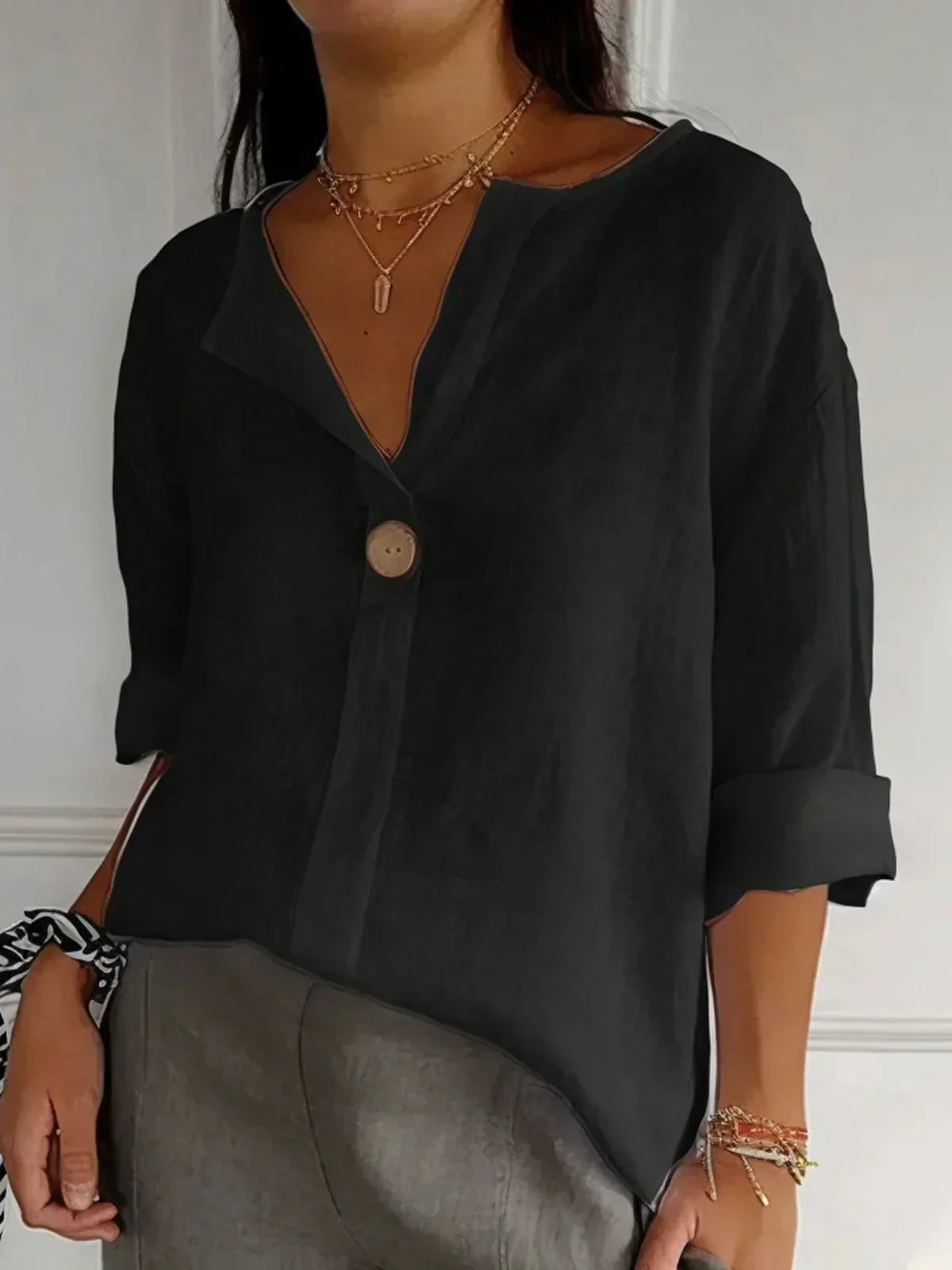 Evelyn | Relaxed Linen Blouse
