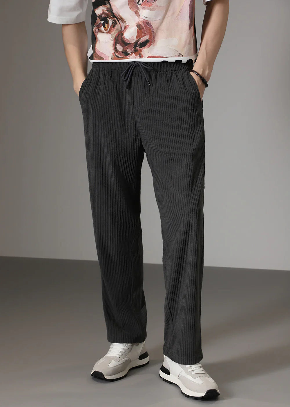 The "Rib-Tube" Baggy Trouser | Heavyweight Textured Knit