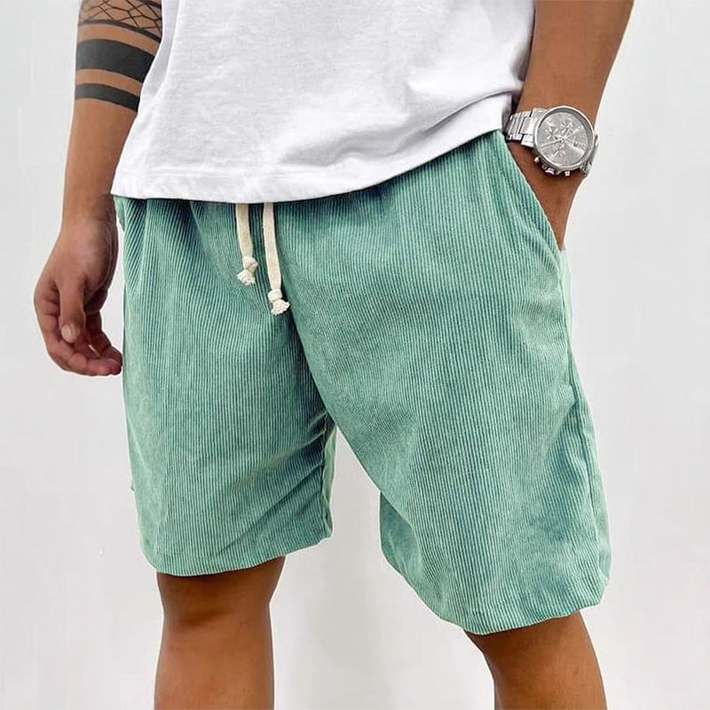 🩳 50% OFF NOW! 🌿 Men's Casual Relaxed Fit Drawstring Shorts – Adjustable Waistband, Solid Color & Low-Maintenance ✨